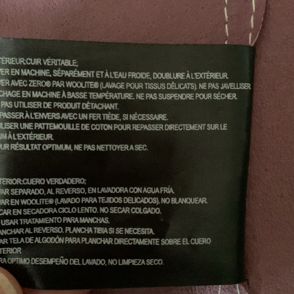 Bernardo purple lambskin leather poncho one-size-fits-all - Picture 12 of 12